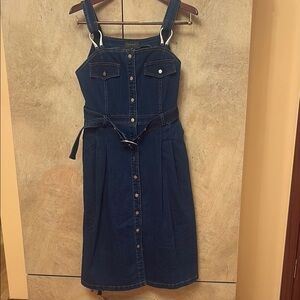 Gracia Dark Blue Denim Dress